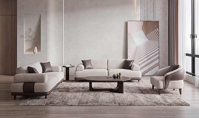 Medusa Home Mobilya - Sude Koltuk Takımı - Modern Koltuk Takımları