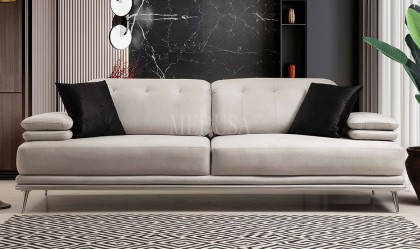 Medusa Home - Suit Beyaz Üçlü Koltuk Medusa Home - Suit Beyaz Üçlü Koltuk