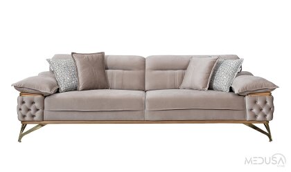 Medusa Home - Suno Kahve Üçlü Koltuk Medusa Home - Suno Kahve Üçlü Koltuk