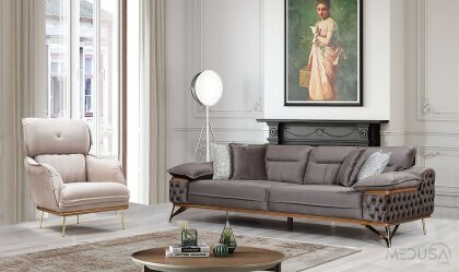 Medusa Home Mobilya - Suno Vizon Üçlü Koltuk