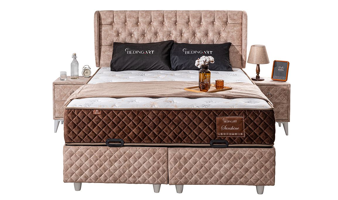 Medusa Home Mobilya - Sunshine Set Baza Başlık Yatak