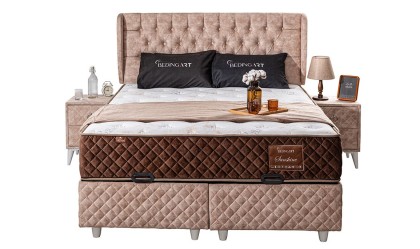 Medusa Home Mobilya - Sunshine Set Baza Başlık Yatak