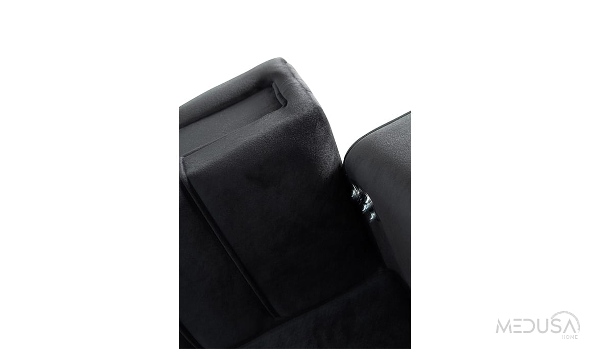 Medusa Home Mobilya - Taksim Antrasit Üçlü Koltuk