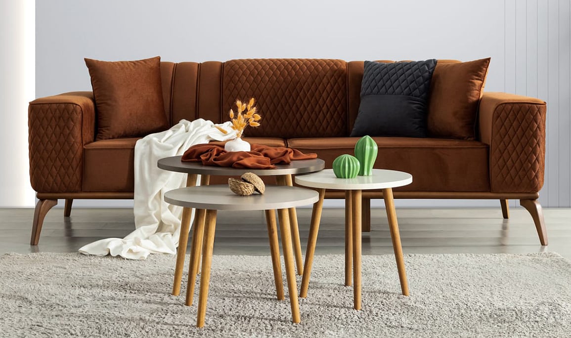 Medusa Home Mobilya - Taksim Kiremit Üçlü Koltuk
