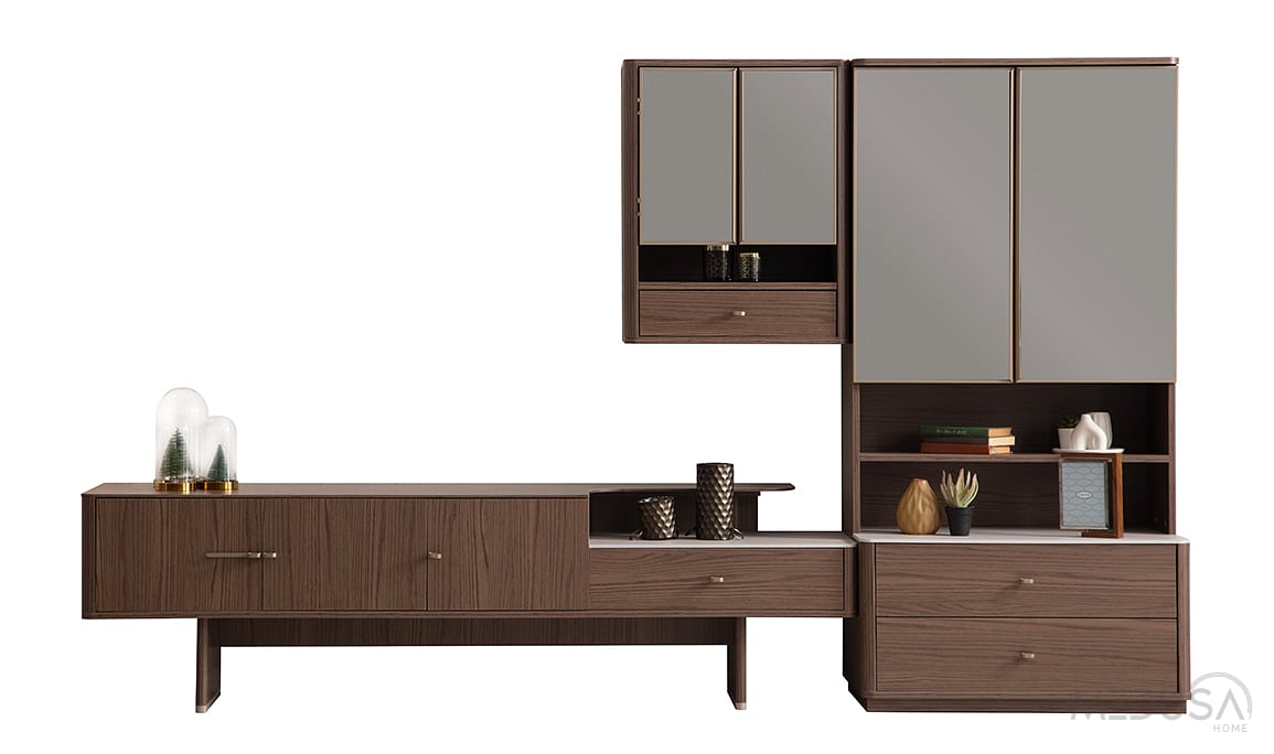 Medusa Home Mobilya - Teddy Tv Ünitesi + Kitaplık