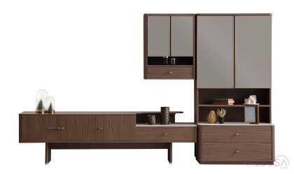 Medusa Home Mobilya - Teddy Tv Ünitesi + Kitaplık