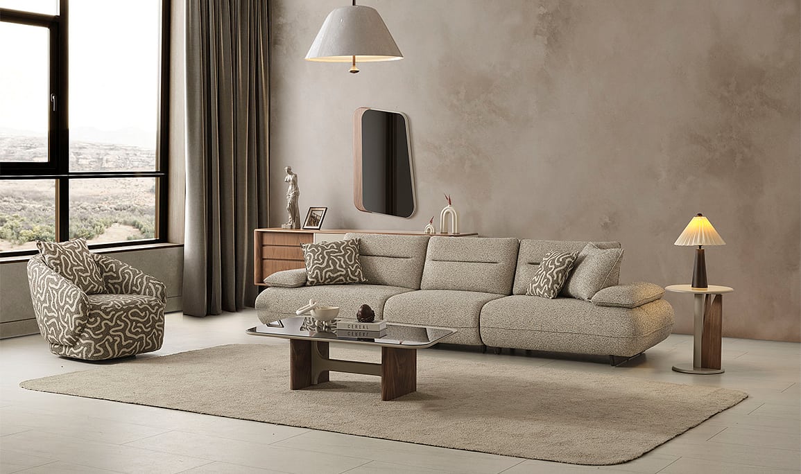 Medusa Home Mobilya - Tesla Koltuk Takımı 4+3+1