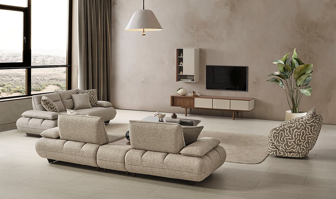 Medusa Home Mobilya - Tesla Koltuk Takımı Sehpalı