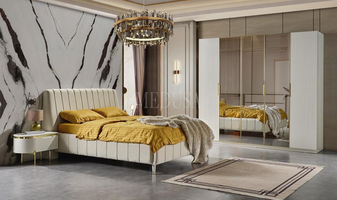 Medusa Home Mobilya - Tesla Luxury Yarmalı Yatak Odası