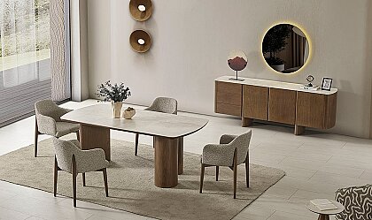 Medusa Home Mobilya - Tesla Porselen Yemek Odası