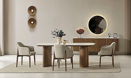Medusa Home Mobilya - Tesla Porselen Yemek Odası