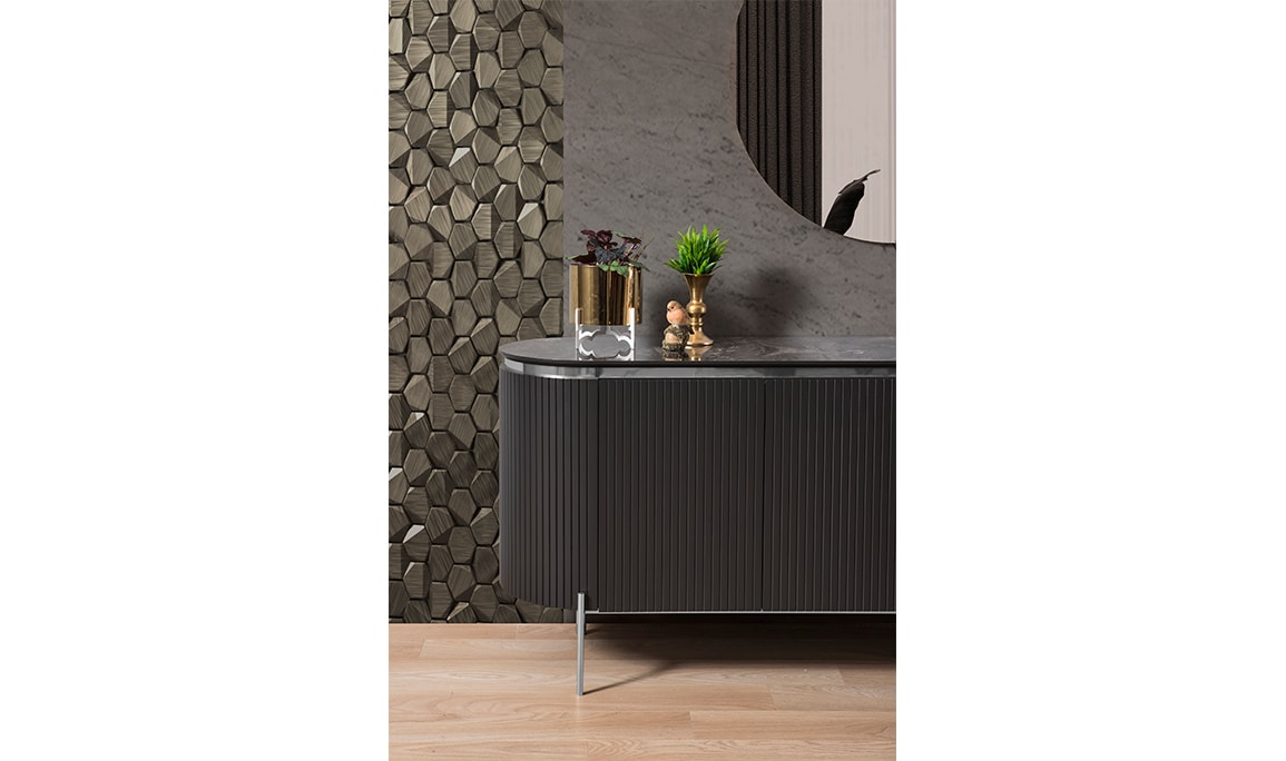 Medusa Home Mobilya - Tesla Silver Konsol