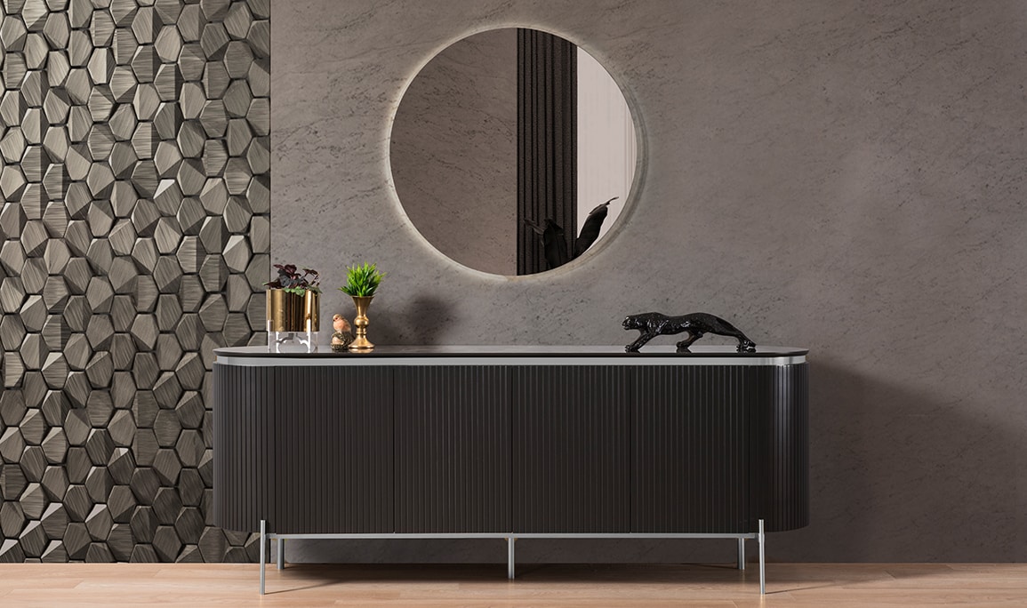 Medusa Home Mobilya - Tesla Silver Yemek Odası