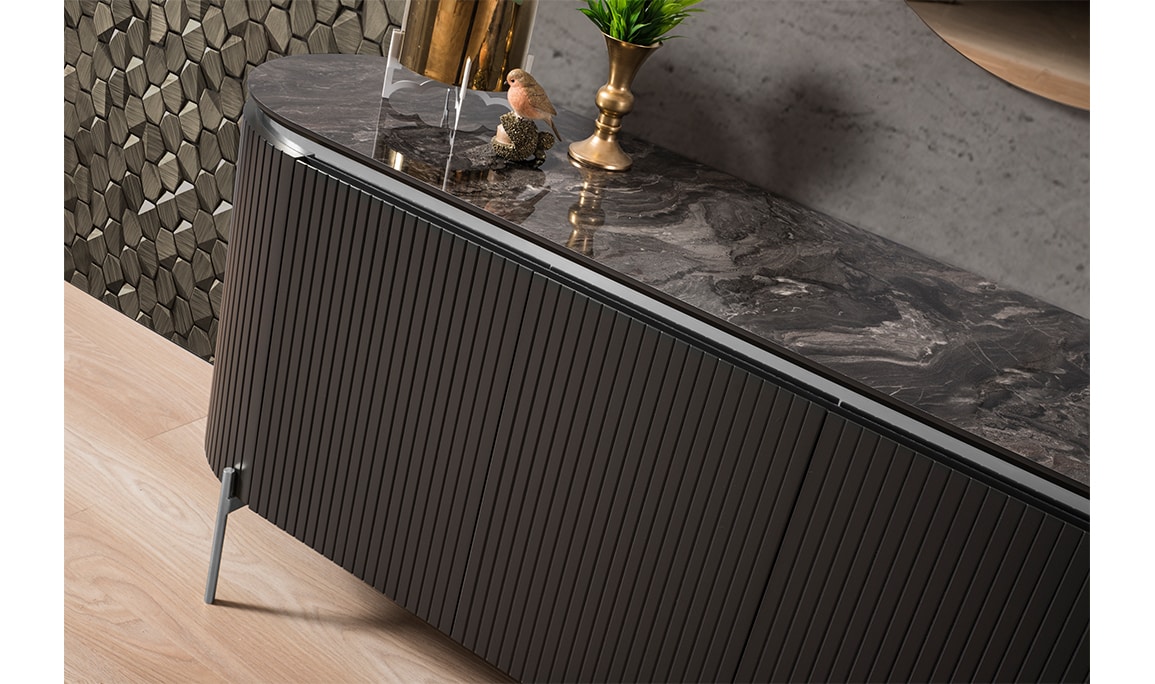 Medusa Home Mobilya - Tesla Silver Yemek Odası
