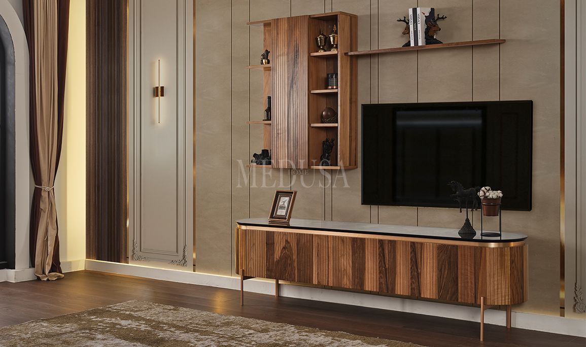 Medusa Home Mobilya - Tesla Ceviz Tv Ünitesi