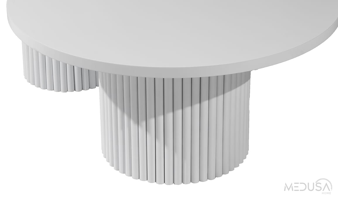 Medusa Home Mobilya - Texas Zigon Sehpa Set Beyaz