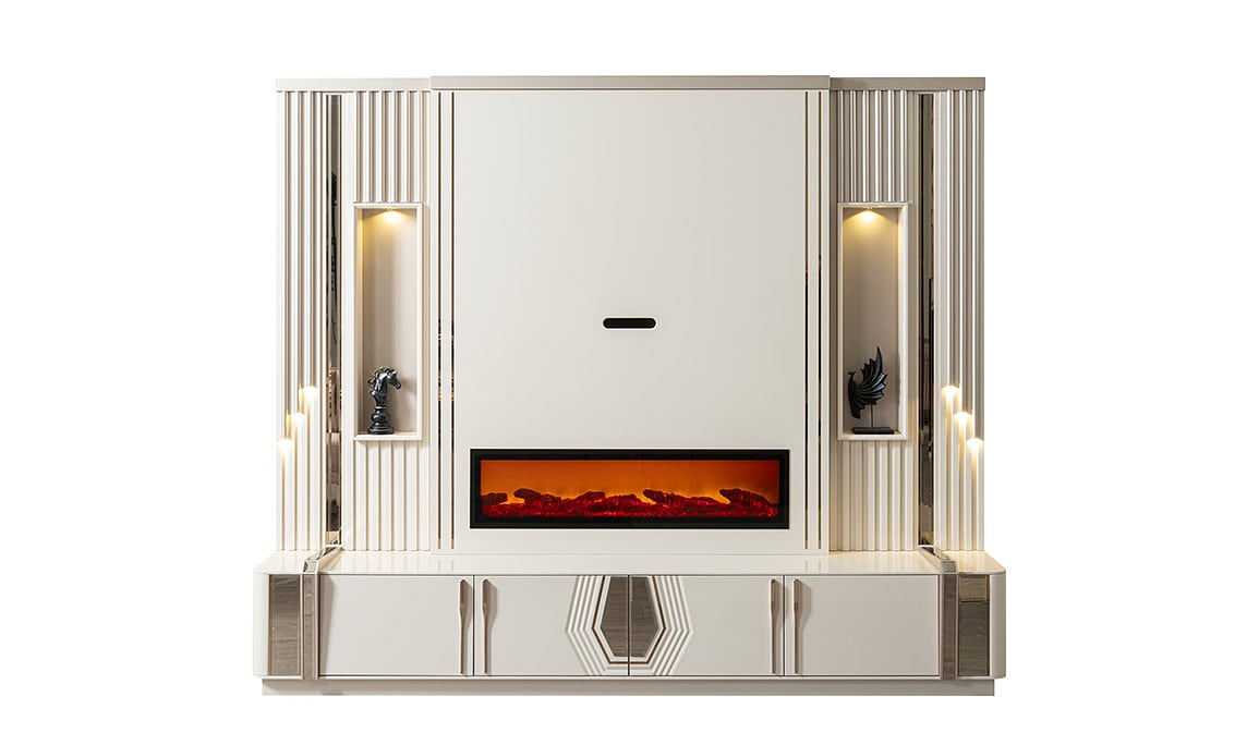 Medusa Home Mobilya - Tindra Luxury Şömineli Tv Ünitesi