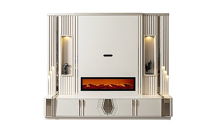 Medusa Home - Tindra Luxury Şömineli Tv Ünitesi