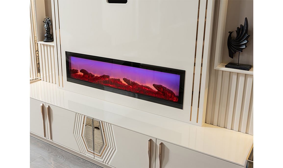 Medusa Home Mobilya - Tindra Luxury Şömineli Tv Ünitesi