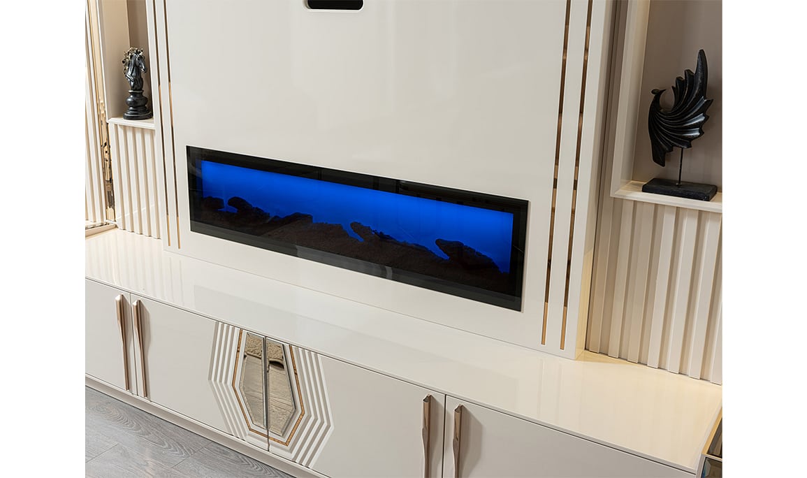Medusa Home Mobilya - Tindra Luxury Şömineli Tv Ünitesi