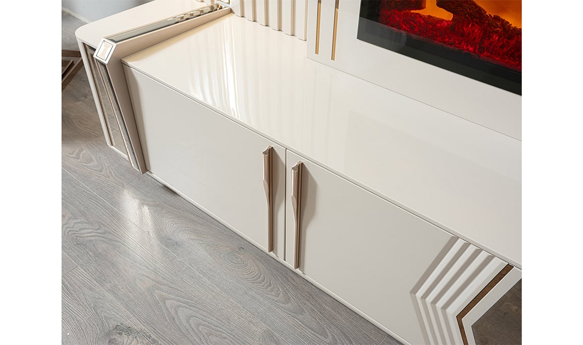 Medusa Home Mobilya - Tindra Luxury Şömineli Tv Ünitesi