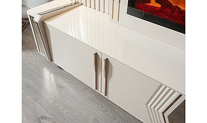 Medusa Home Mobilya - Tindra Luxury Şömineli Tv Ünitesi