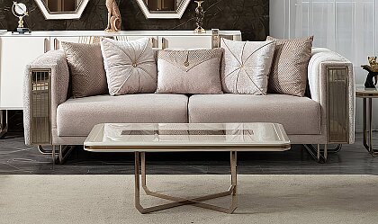 Medusa Home - Tindra Luxury Üçlü Koltuk
