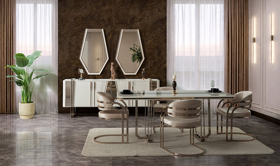 Medusa Home Mobilya - Tindra Luxury Yemek Odası
