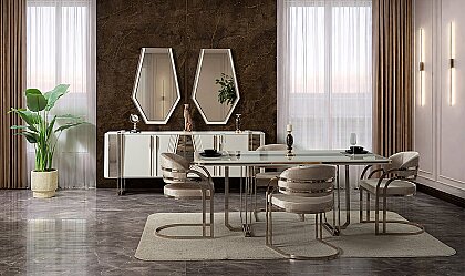 Medusa Home Mobilya - Tindra Luxury Yemek Odası