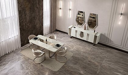 Medusa Home Mobilya - Tindra Luxury Yemek Odası
