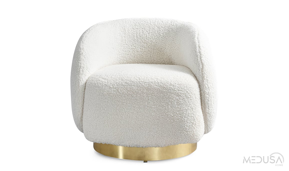 Medusa Home Mobilya - Toffee Gold Berjer