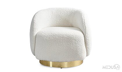 Medusa Home Mobilya - Toffee Gold Berjer