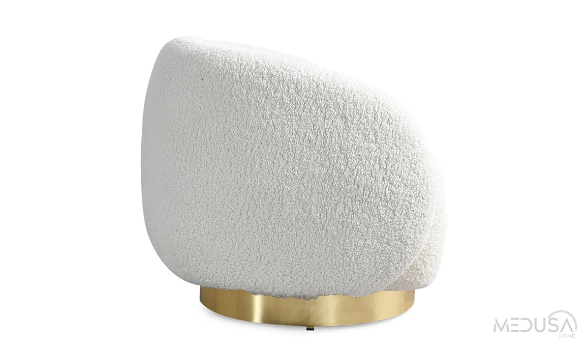 Medusa Home Mobilya - Toffee Gold Berjer
