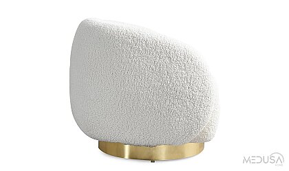 Medusa Home Mobilya - Toffee Gold Berjer