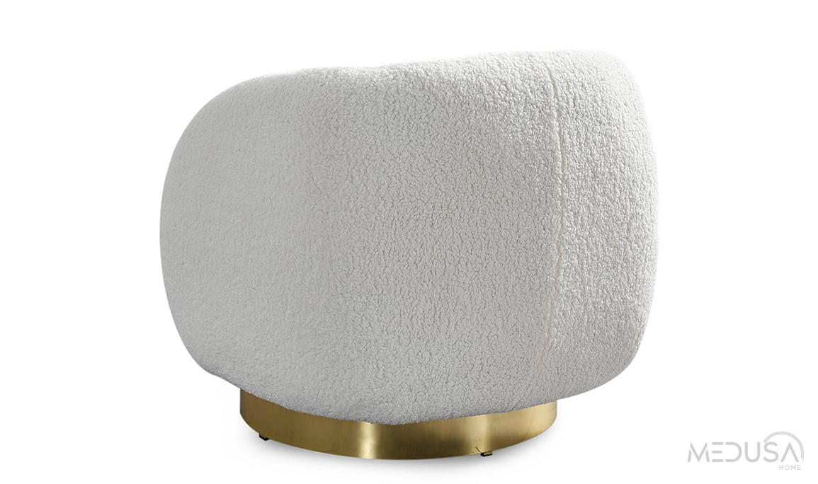 Medusa Home Mobilya - Toffee Gold Berjer