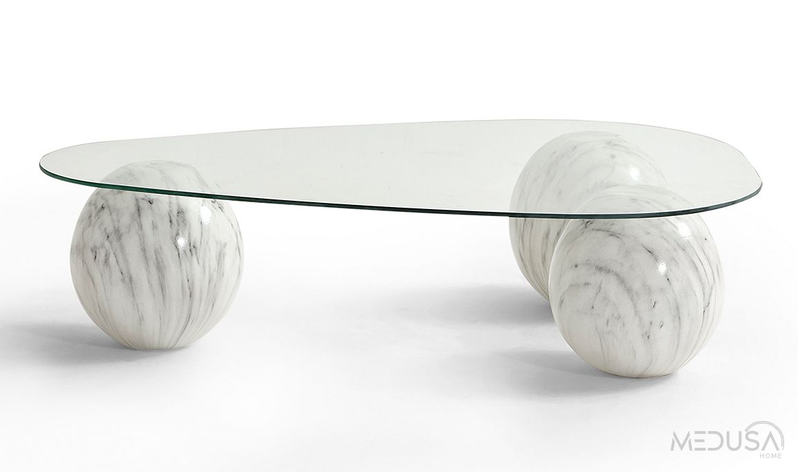 Medusa Home Mobilya - Torvi Mermer Ayaklı Cloud Orta Sehpa