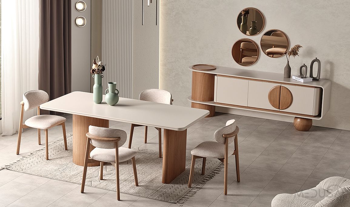Medusa Home Mobilya - Torvi Meşe Yemek Odası