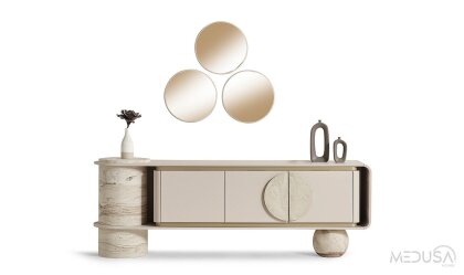 Medusa Home Mobilya - Torvi Traverten Konsol