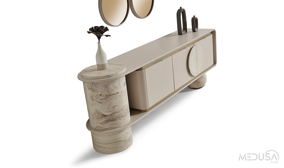Medusa Home Mobilya - Torvi Traverten Konsol