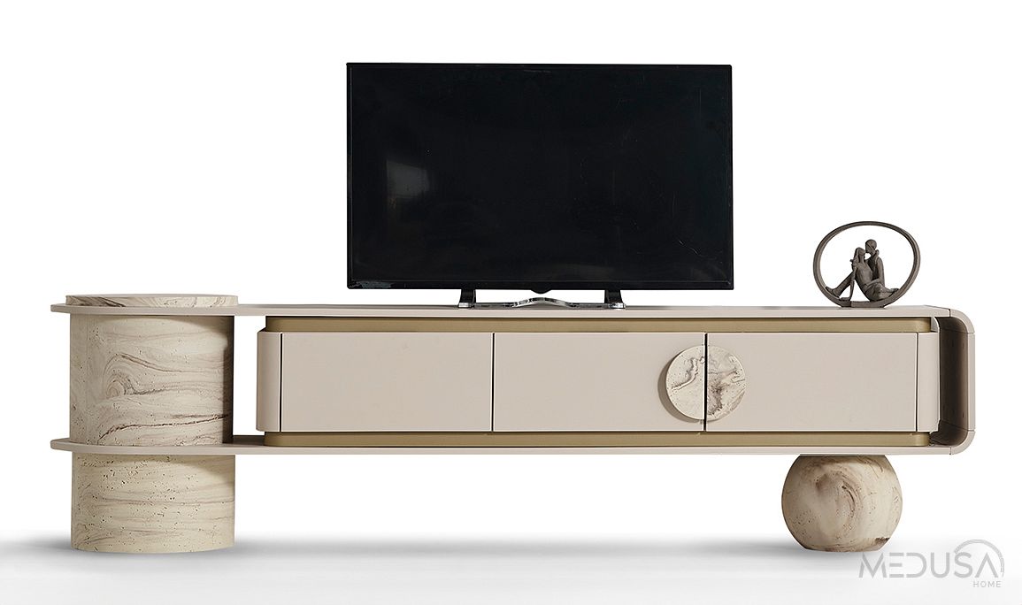 Medusa Home Mobilya - Torvi Traverten Tv Sehpası