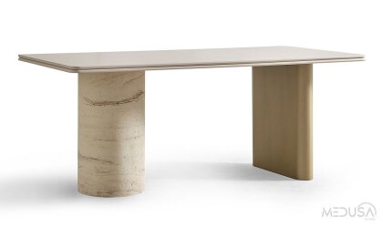 Medusa Home Mobilya - Torvi Traverten Yemek Masası