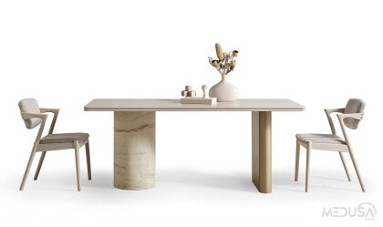 Medusa Home Mobilya - Torvi Traverten Yemek Odası