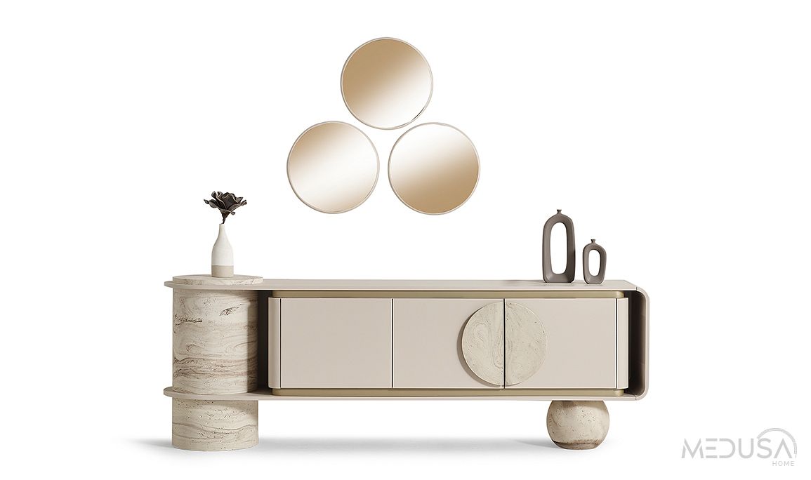 Medusa Home Mobilya - Torvi Traverten Yemek Odası