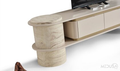 Medusa Home Mobilya - Torvi Traverten Yemek Odası