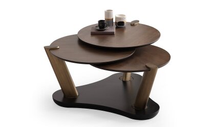 Medusa Home Mobilya - Trio Ceviz Orta Sehpa