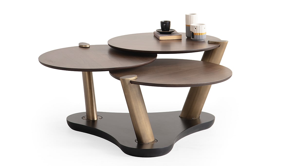 Medusa Home Mobilya - Trio Ceviz Orta Sehpa