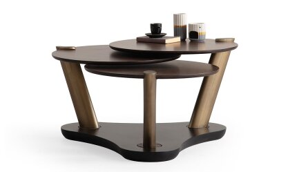 Medusa Home Mobilya - Trio Ceviz Orta Sehpa