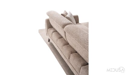 Medusa Home Mobilya - Truva Kahve Üçlü Koltuk