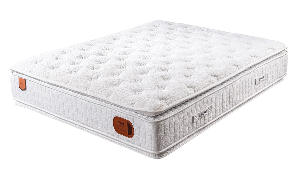 Medusa Home Mobilya - Twin Double Set Baza Başlık Yatak