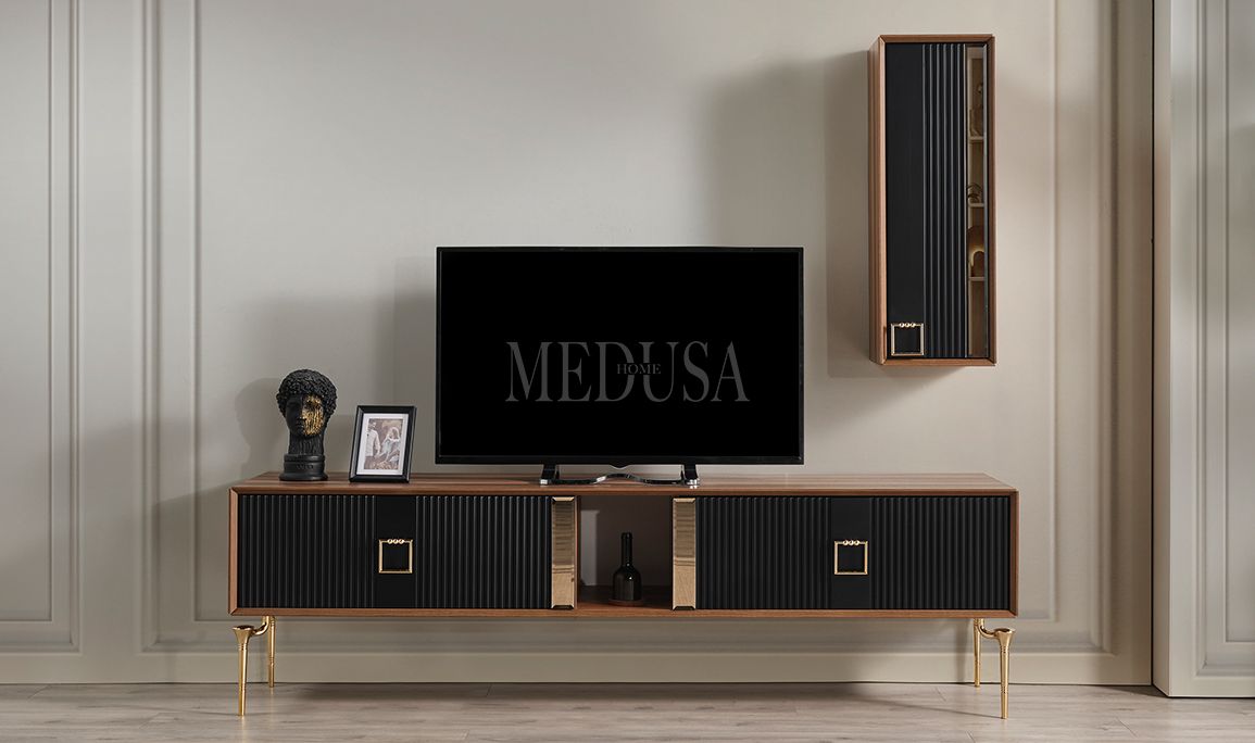 Medusa Home Mobilya - Uludağ Siyah Tv Ünitesi